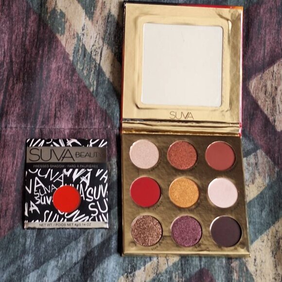 🔥 SUVA Beauty – Saffron Eyeshadow Palette + “Tikki Torch” Single Shadow 🔥 - Picture 1 of 7